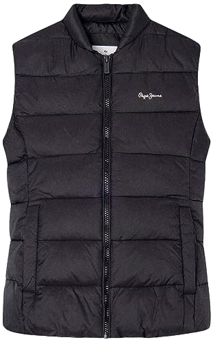 Pepe Jeans Mädchen Simone Vest, Schwarz (Black), 10 Jahre von Pepe Jeans