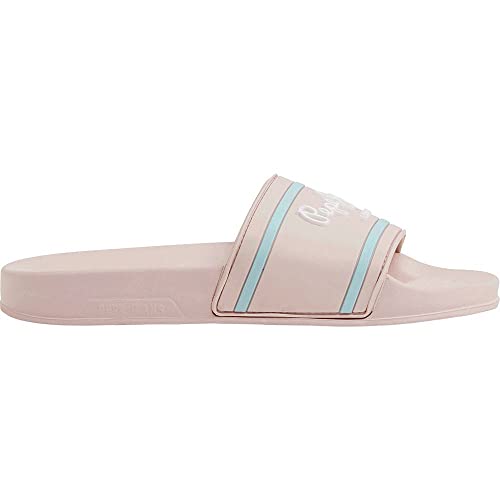 Pepe Jeans Mädchen Slider Logo G Sandale, Light Pink, 39.5 EU von Pepe Jeans