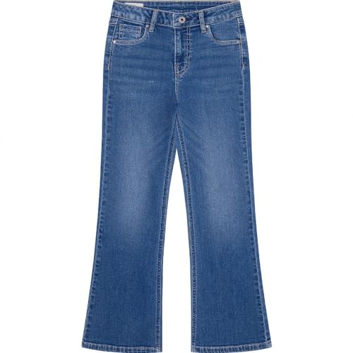 Pepe Jeans Mädchen Slim Fit Flare Hw Jr, Blau (Denim), 10 Jahre von Pepe Jeans