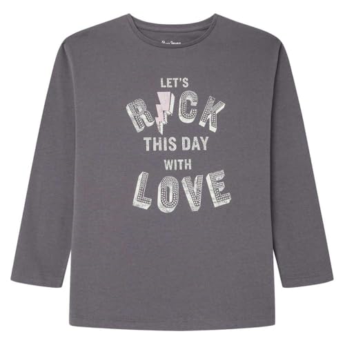 Pepe Jeans Mädchen Tandy T-Shirt, Grau (Deep Grey), 16 Jahre von Pepe Jeans