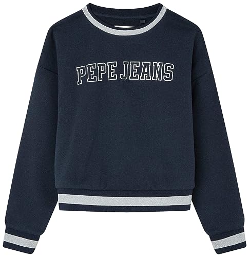 Pepe Jeans Mädchen Tiziana Sweatshirt, Blue (Dulwich), 14 Years von Pepe Jeans