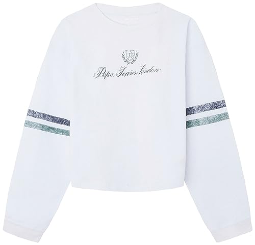 Pepe Jeans Mädchen Viola T-Shirt, White (White), 4 Years von Pepe Jeans