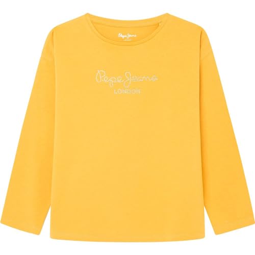 Pepe Jeans Mädchen Vita Ls T-Shirt, Gelb (Honiggelb), 16 Jahre von Pepe Jeans