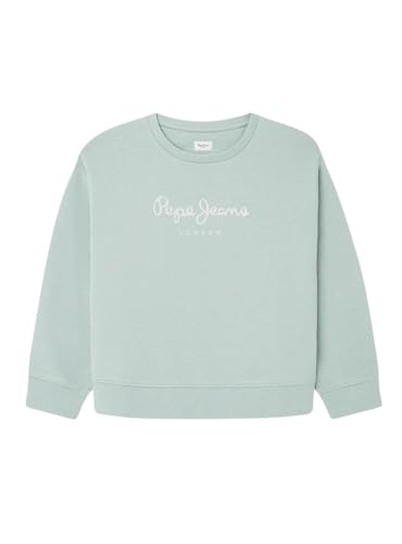 Pepe Jeans Mädchen Winter Rose Sweatshirt, Grün (Salbeigrün), 16 Jahre von Pepe Jeans