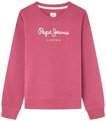 Pepe Jeans Mädchen Winter Rose Sweatshirt, Red (Crushed Berry), 14 Years von Pepe Jeans