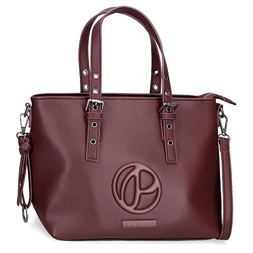 Pepe Jeans Mara Handtasche mit Umhängetasche Rot 27 x 22 x 15 cm Kunstleder, rot, Umhängetasche von Pepe Jeans