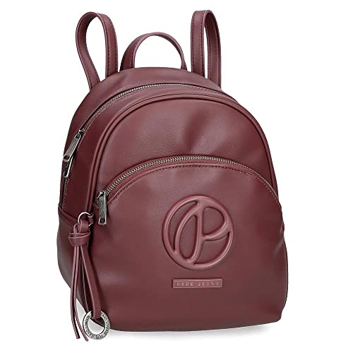 Pepe Jeans Mara Lässiger Rucksack Rot 22 x 25 x 10 cm Kunstleder, rot, Lässiger Rucksack von Pepe Jeans