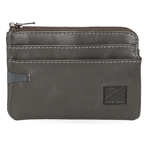 Pepe Jeans Marshal Geldbörse Grau 11 x 7 x 1,5 cm Leder, grau, Talla única, geldbörse von Pepe Jeans