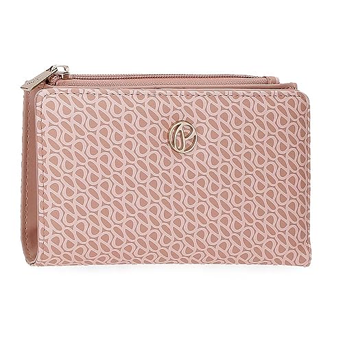 Pepe Jeans Megan Geldbörse mit Kartenfach, Rosa, 17 x 10 x 2 cm, Kunstleder, Rosa, Talla única, Brieftasche mit Kartenhalter von Pepe Jeans