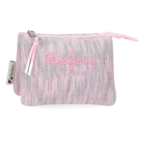 Pepe Jeans Miri Geldbörse mit Geldbeutel, Rosa, 14 x 10 x 3,5 cm, Polyester von Joumma Bags, Rosa, Brieftasche mit Geldbörse von Pepe Jeans