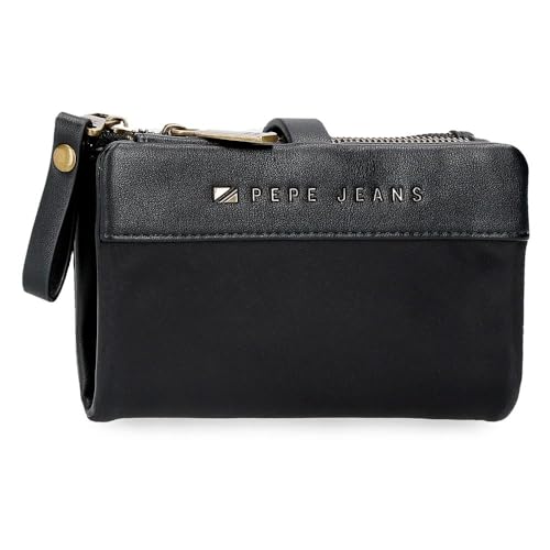 Pepe Jeans Morgan Geldbörse mit Kartenfächern, Einheitsgröße, Schwarz, Talla única, Brieftasche mit Kartenhalter von Pepe Jeans