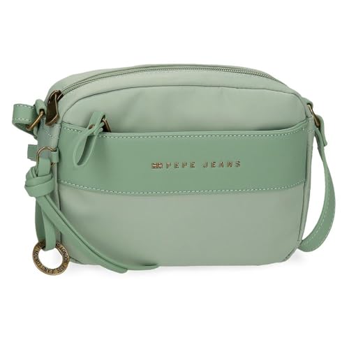 Pepe jeans Morgan Umhängetasche Grün 21 x 14 x 5 cm Polyester mit Details aus Kunstleder von Joumma Bags, grün, Talla única, Umhängetasche von Pepe jeans