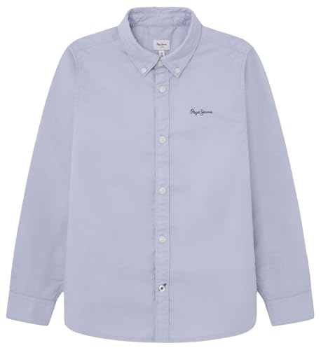 Pepe Jeans Jungen NACE Hemd, Blue (Oxford Blue), 8 Jahre von Pepe Jeans