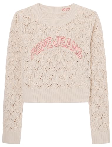 Pepe Jeans Nabila-Strickwaren für Mädchen, Beige (Antique Lace Beige), 14 Jahre von Pepe Jeans