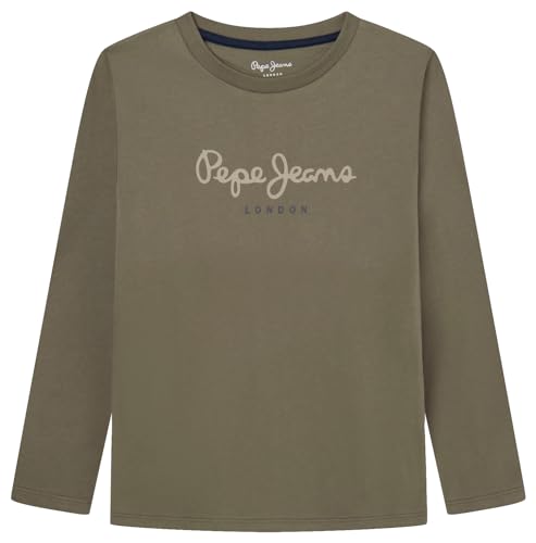 Pepe Jeans New Herman T-Shirt für Jungen, Grün (Militärgrün), 10 Jahre von Pepe Jeans