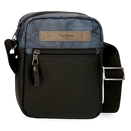 Pepe Jeans Ocean Medium Blue Umhängetasche 17X22X6 cm Polyester mit Kunstlederdetails von Pepe Jeans