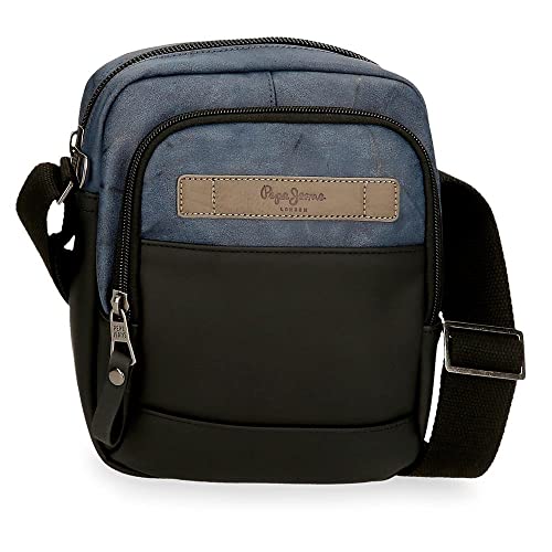Pepe Jeans Ocean Medium Blue Umhängetasche 17x22x8 cm Polyester mit Kunstlederdetails von Pepe Jeans