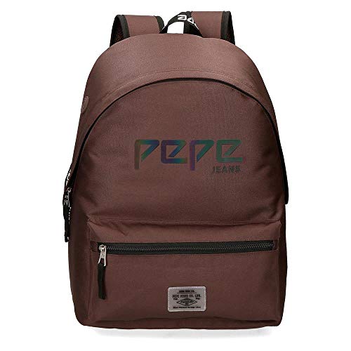 Pepe Jeans Osset An Trolley anpassbarer Rucksack Braun 31x42x17,5 cms Polyester 22.79L von Pepe Jeans