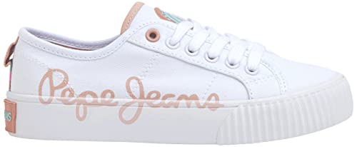 Pepe Jeans Ottis Log G Sneaker, White, 39 EU von Pepe Jeans