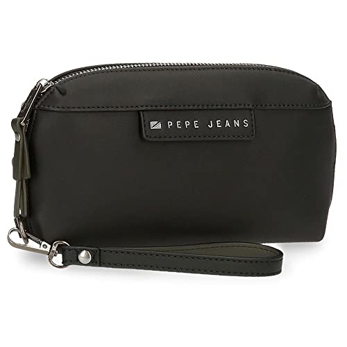 Pepe Jeans Piere Handtasche Schwarz 20 x 11 x 4 cm Kunstleder, Schwarz , handtasche von Pepe Jeans