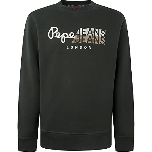 Pepe Jeans Pierson Herren Sweatshirt, 999 Schwarz, S Pepe Jeans Pierson Herren Sweatshirt, 999 Schwarz, S von Pepe Jeans