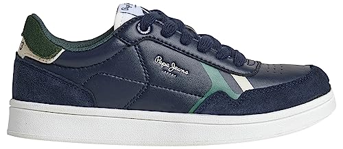 Pepe Jeans Player BRIT B Sneaker, Blue (Navy), 32 EU von Pepe Jeans