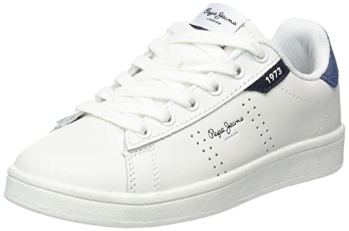 Pepe Jeans Player Basic B Jeans Sneaker, White, 35 EU von Pepe Jeans