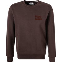 Pepe Jeans Herren Pullover braun Baumwolle unifarben von Pepe Jeans