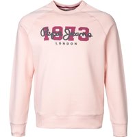 Pepe Jeans Herren Sweatshirt rosa Baumwolle Logo und Motiv von Pepe Jeans