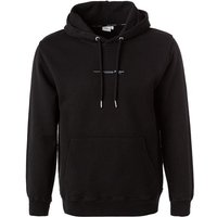 Pepe Jeans Herren Hoodie schwarz Baumwolle unifarben von Pepe Jeans