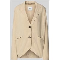 Pepe Jeans Regular Fit Leinenblazer aus Viskose-Lyocell-Mix Modell 'STELLA' in Offwhite, Größe L von Pepe Jeans