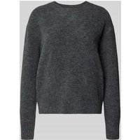 Pepe Jeans Regular Fit Strickpullover mit Woll-Anteil Modell 'CECIL' in Dunkelgrau Melange, Größe M von Pepe Jeans