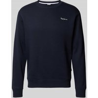 Pepe Jeans Regular Fit Sweatshirt aus Baumwollmix Modell 'MACBETH' in Marine, Größe XXL von Pepe Jeans