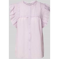 Pepe Jeans Relaxed Fit Blusentop Baumwoll-Viskose-Mix Modell 'LIBBY' in Flieder, Größe M Pepe Jeans Relaxed Fit Blusentop Baumwoll-Viskose-Mix Modell 'LIBBY' in Flieder, Größe M von Pepe Jeans