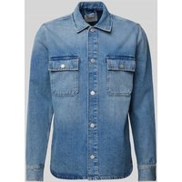 Pepe Jeans Relaxed Fit Hemdjacke mit Brustpattentaschen in Jeansblau, Größe XXL Pepe Jeans Relaxed Fit Hemdjacke mit Brustpattentaschen in Jeansblau, Größe XXL von Pepe Jeans