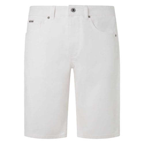 Pepe Jeans Relaxed Short für Herren, Weiß (Denim-TC0), 31W von Pepe Jeans