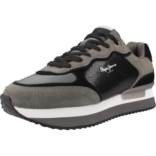 PEPE JEANS Unisex Rusper Stars Sneaker, braun, 37 EU von PEPE JEANS