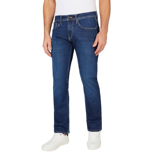 Pepe Jeans STRAIGHT FIT MID-RISE JEANS - CASH, Blue (Denim-ct1), 40W / 30L von Pepe Jeans