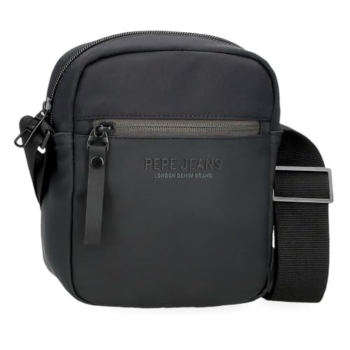 Pepe Jeans Sail up Umhängetasche klein schwarz 15 x 19,5 x 6 cm Polyester und PU by Joumma Bags, Schwarz, Talla única, Kleine Umhängetasche von Pepe Jeans