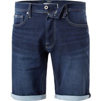 Pepe Jeans Herren Shorts blau Baumwoll-Stretch Slim Fit von Pepe Jeans