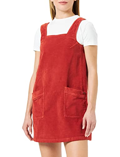 Pepe Jeans Damen Siren Cord Dress, Red (Brick), XS von Pepe Jeans