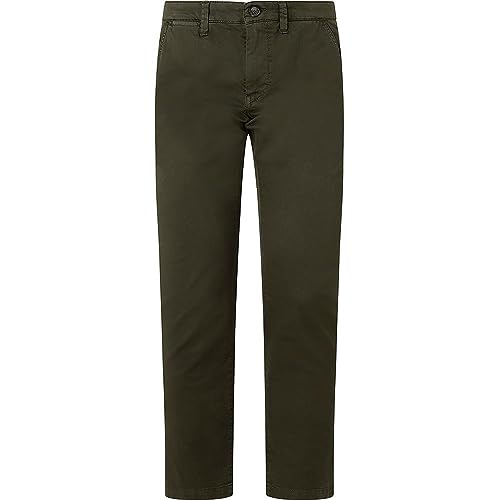 Pepe Jeans - Slim Fit Chino - Charly Olive Green, Größe:W33, Länge:L32 von Pepe Jeans
