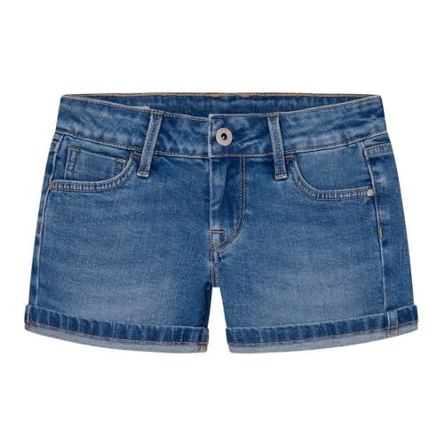 Pepe Jeans Slim Short Jr Shorts für Mädchen, Blau (Denim-MP0), 4 Jahre von Pepe Jeans