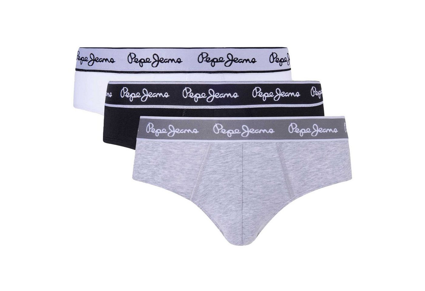 Pepe Jeans Slip Herren Slips, 3er Pack - Unterwäsche, Baumwolle von Pepe Jeans