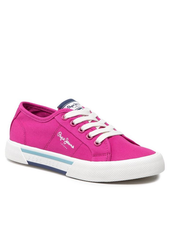 Pepe Jeans Sneakers aus Stoff Brady Girl Basic PGS30543 Fresh Fuchsia 347 Sneaker von Pepe Jeans