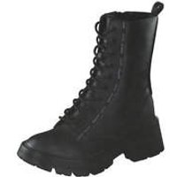 Pepe Jeans Soda Rub Schnür Boots Damen schwarz|schwarz von Pepe Jeans