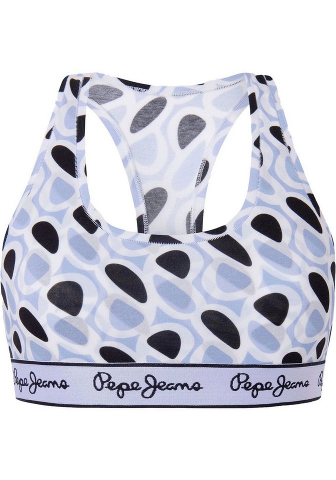 Pepe Jeans Sport-Bustier Blue Nation Print von Pepe Jeans