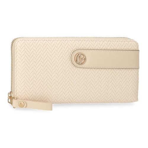 Pepe Jeans Sprig Geldbörse mit Kartenhalter, Beige, 19,5 x 10 x 2 cm, Kunstleder von Joumma Bags, Beige, Talla única, Brieftasche mit Kartenfach von Pepe Jeans