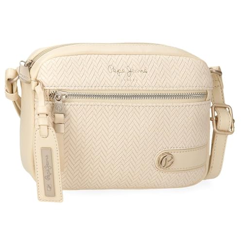 Pepe Jeans Sprig Gepäcktasche für Damen, Beige, Talla única, Umhängetasche von Pepe Jeans