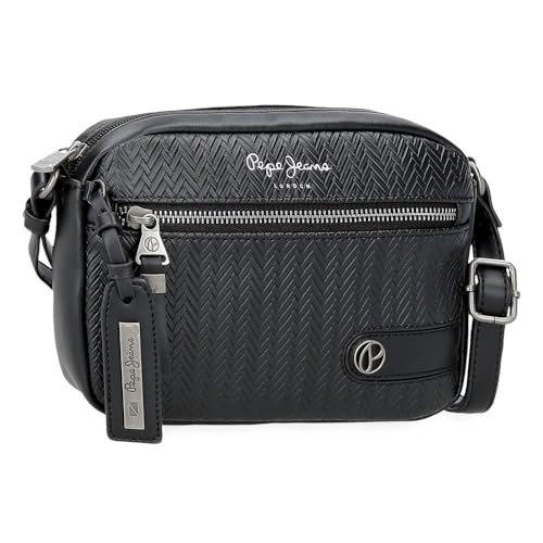Pepe Jeans Sprig Umhängetasche schwarz 21 x 14 x 5 cm Kunstleder by Joumma Bags, Schwarz, Talla única, Umhängetasche von Pepe Jeans